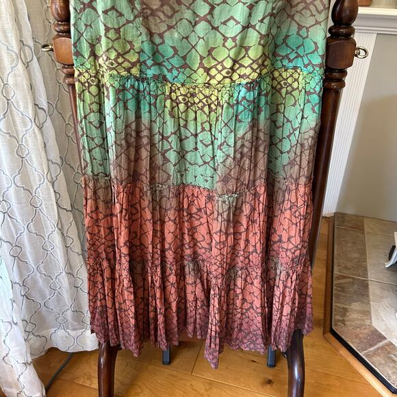 Reba Southwestern Peasant Prairie Dress size 14 FALL beaded broomstick skirt - Picture 5 of 12